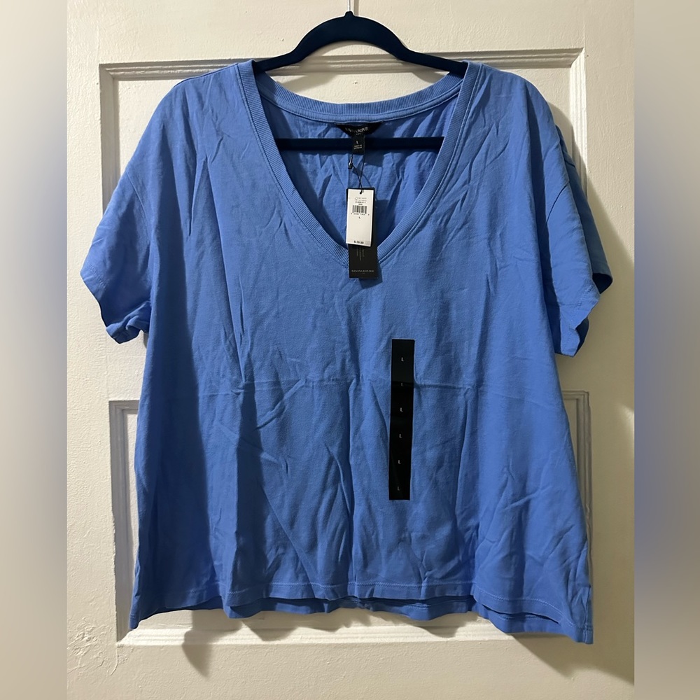 Banana Republic Blue Short Sleeve Shirt